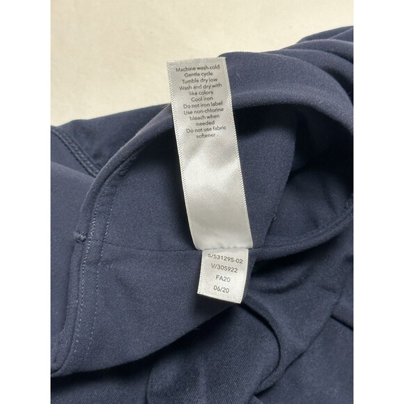 Athleta Elation 2 in 1 Skirted Leggings 7/8 Size XL Navy Blue Modest Yoga - Picture 9 of 12